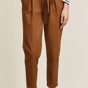 Free People High Waisted Pegged Pleated Pants 4